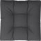 vidaXL - Palletkussen - 80x80x12 - cm - stof - zwart