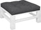 vidaXL - Palletkussen - 80x80x12 - cm - stof - zwart