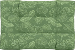 vidaXL - Palletkussen - bladpatroon - 120x80x12 - cm - stof