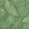 vidaXL - Palletkussen - bladpatroon - 120x80x12 - cm - stof