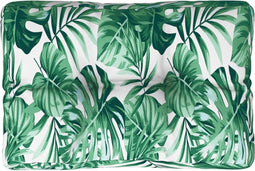 vidaXL - Palletkussen - bladpatroon - 50x40x12 - cm - stof