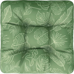vidaXL - Palletkussen - bladpatroon - 60x60x12 - cm - stof