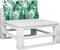 vidaXL - Palletkussen - bladpatroon - 80x40x12 - cm - stof
