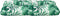vidaXL - Palletkussen - bladpatroon - 80x40x12 - cm - stof