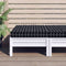 vidaXL - Palletkussen - geruit - 60x60x8 - cm - oxford - stof - zwart