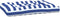 vidaXL - Palletkussen - gestreept - 120x80x12 - cm - stof - blauw - en - wit