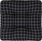 vidaXL - Palletkussen - ruitpatroon - 60x60x12 - cm - stof - zwart