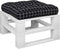 vidaXL - Palletkussen - ruitpatroon - 60x60x12 - cm - stof - zwart
