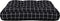 vidaXL - Palletkussen - ruitpatroon - 60x60x12 - cm - stof - zwart