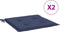 vidaXL - Palletkussens - 2 - st - 40x40x3 - cm - oxford - stof - marineblauw