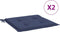 vidaXL - Palletkussens - 2 - st - 50x50x3 - cm - oxford - stof - marineblauw