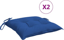 vidaXL - Palletkussens - 2 - st - 50x50x7 - cm - oxford - stof - blauw