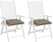 vidaXL - Palletkussens - 2 - st - 50x50x7 - cm - oxford - stof - taupe