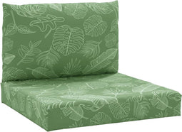 vidaXL - Palletkussens - 2 - st - bladpatroon - oxford - stof