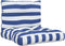 vidaXL - Palletkussens - 2 - st - gestreept - oxford - stof - wit - en - blauw