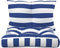 vidaXL - Palletkussens - 2 - st - gestreept - oxford - stof - wit - en - blauw