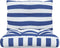 vidaXL - Palletkussens - 2 - st - gestreept - oxford - stof - wit - en - blauw