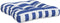 vidaXL - Palletkussens - 2 - st - gestreept - oxford - stof - wit - en - blauw