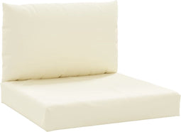 vidaXL - Palletkussens - 2 - st - oxford - stof - crèmewit