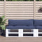 vidaXL - Palletkussens - 2 - st - oxford - stof - marineblauw