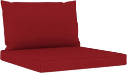 vidaXL - Palletkussens - 2 - st - oxford - stof - wijnrood