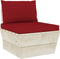 vidaXL - Palletkussens - 2 - st - oxford - stof - wijnrood