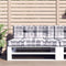 vidaXL - Palletkussens - 2 - st - ruitpatroon - stof - grijs