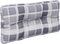 vidaXL - Palletkussens - 2 - st - ruitpatroon - stof - grijs
