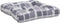 vidaXL - Palletkussens - 2 - st - ruitpatroon - stof - grijs