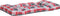 vidaXL - Palletkussens - 2 - st - ruitpatroon - stof - rood
