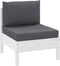 vidaXL - Palletkussens - 2 - st - stof - antraciet