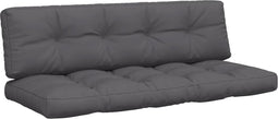 vidaXL - Palletkussens - 2 - st - stof - antracietkleurig