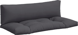 vidaXL - Palletkussens - 2 - st - stof - antracietkleurig