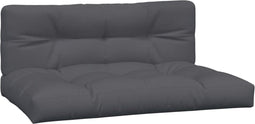 vidaXL - Palletkussens - 2 - st - stof - antracietkleurig