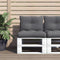 vidaXL - Palletkussens - 2 - st - stof - antracietkleurig