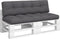 vidaXL - Palletkussens - 2 - st - stof - antracietkleurig