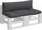 vidaXL - Palletkussens - 2 - st - stof - antracietkleurig