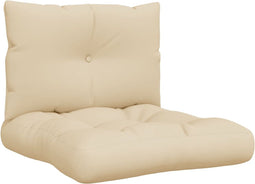 vidaXL - Palletkussens - 2 - st - stof - beige