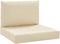vidaXL - Palletkussens - 2 - st - stof - beige