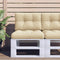vidaXL - Palletkussens - 2 - st - stof - beige