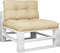 vidaXL - Palletkussens - 2 - st - stof - beige