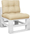 vidaXL - Palletkussens - 2 - st - stof - beige