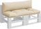 vidaXL - Palletkussens - 2 - st - stof - beige