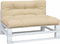 vidaXL - Palletkussens - 2 - st - stof - beige
