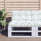 vidaXL - Palletkussens - 2 - st - stof - bladpatroon