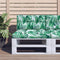 vidaXL - Palletkussens - 2 - st - stof - bladpatroon