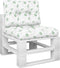 vidaXL - Palletkussens - 2 - st - stof - bladpatroon