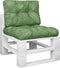 vidaXL - Palletkussens - 2 - st - stof - bladpatroon