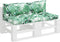 vidaXL - Palletkussens - 2 - st - stof - bladpatroon