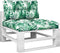 vidaXL - Palletkussens - 2 - st - stof - bladpatroon